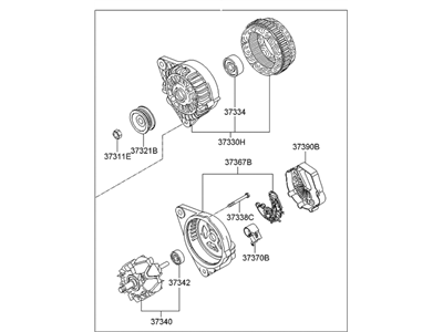 Hyundai 37300-2C110 Generator Assembly