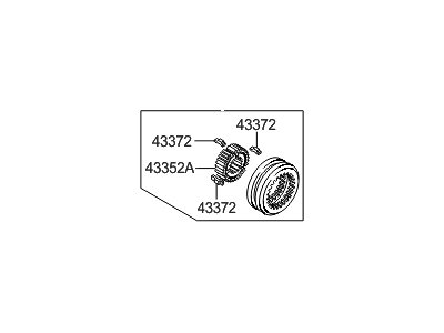 Hyundai 43380-32200 Hub & Sleeve-Synchronizer(5TH)