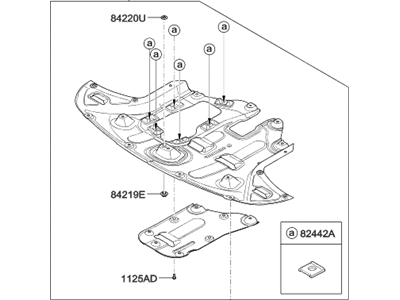 Hyundai 29110-D3600 Under Body Skid Plate