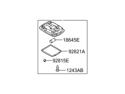 Hyundai 92620-1U001-OM Lamp Assembly-Luggage Compartment
