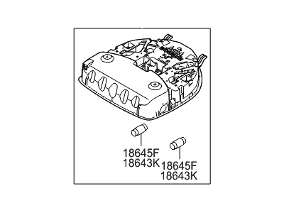 Hyundai 92800-B8000-VYN Overhead Console Lamp Assembly