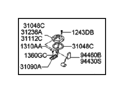 Hyundai Santa Fe Fuel Level Sensor - 31230-26355