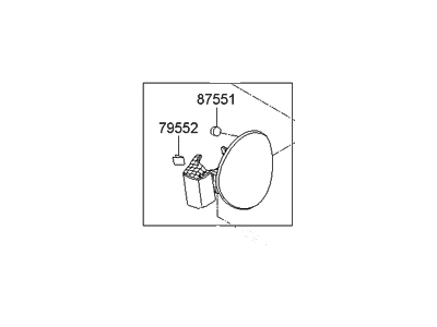 Hyundai 69510-3X000 Fuel Filler Door Assembly