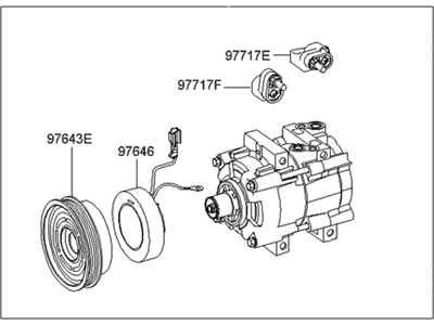 Hyundai Sonata A/C Compressor - 97701-38071