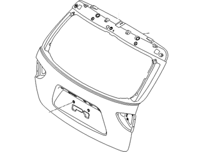 Hyundai 73700-3J030 Panel Assembly-Tail Gate