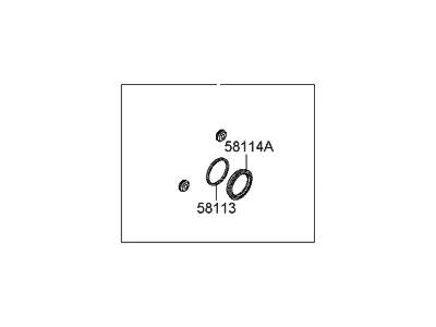 Hyundai 58102-1HA00 Seal Kit-Front Disc Brake