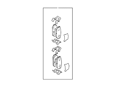 2000 Hyundai Elantra Brake Pad Set - 58302-29A10