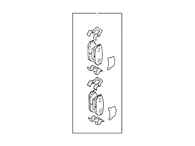 1996 Hyundai Elantra Brake Pad Set - 58302-29A10