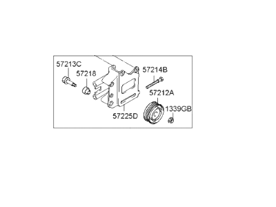 Hyundai 57210-39000 Bracket Assembly - Power Steering Oil Pump