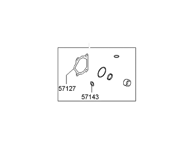 Hyundai 57150-3BB00 Seal Kit-Power Steering Oil Pump