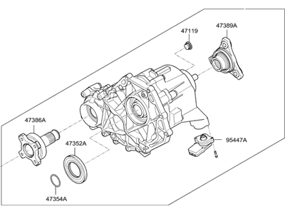 Hyundai Genesis Transfer Case - 47300-4E000