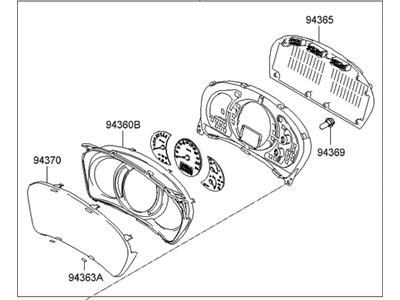 2006 Hyundai Tucson Speedometer - 94016-2E206