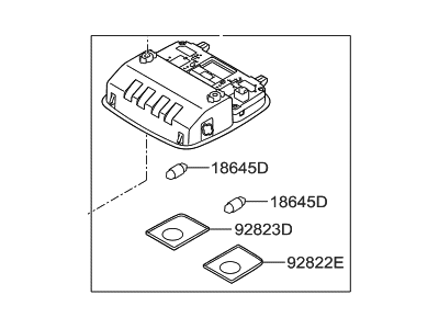 Hyundai Veloster Dome Light - 92800-2V000-RY