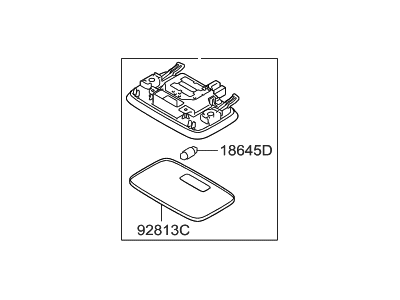 2014 Hyundai Veloster Dome Light - 92870-1R000-8M