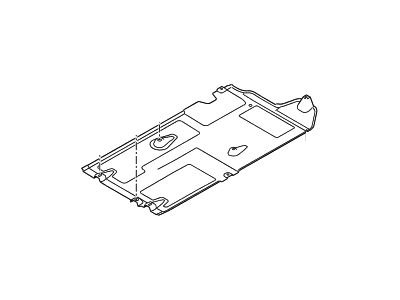 Hyundai 84147-B1000 Under Cover Assembly-Floor Rear,RH