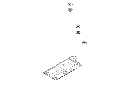 Hyundai 84137-B1000 Under Cover Assembly-Floor Rear,LH