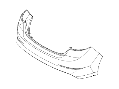 Hyundai 86611-F3000 Rear Bumper Cover, Upper