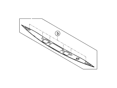 Hyundai 87310-D2000 GARNISH Assembly-Tail Gate