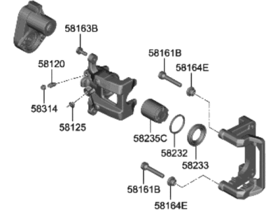 Hyundai Ioniq 6 Brake Caliper - 58310-KLA00