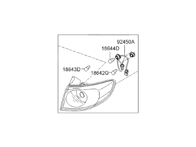 Hyundai 92402-0W500 Lamp Assembly-Rear Combination Outside,RH