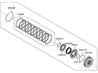 Hyundai 45510-2F200 Clutch Assembly-Over Drive