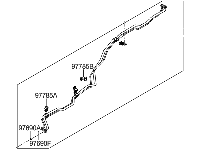 2006 Hyundai Entourage A/C Hose - 97775-4D920