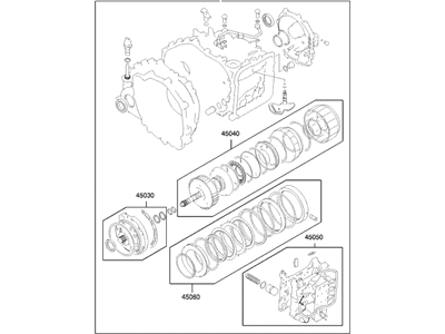 2004 Hyundai Santa Fe Automatic Transmission Overhaul Kit - 45010-39E01