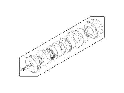 Hyundai 45040-39D00 Seal Kit-Automatic Transaxle Front & Rear Clutch