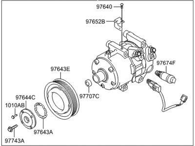 Hyundai 97701-2M600 Compressor Assembly