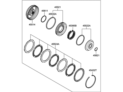 Hyundai 45410-23000 Clutch Assembly-Under Drive