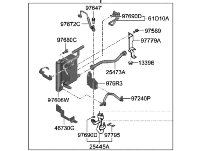 Hyundai Ioniq 6 A/C Condenser - 976W6-KL500