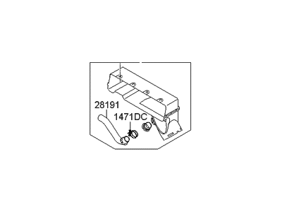 Hyundai 28210-2B000 Duct-Air "A"