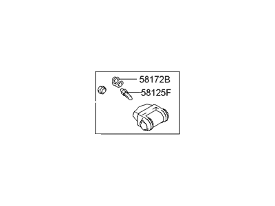 2000 Hyundai Elantra Wheel Cylinder - 58330-2D020