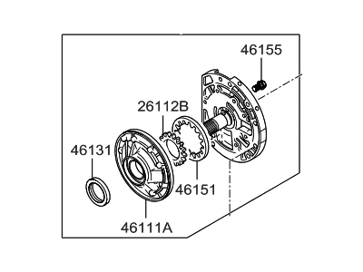 2006 Hyundai Tiburon Oil Pump - 46110-39000