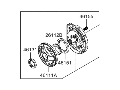 Hyundai 46110-39000 Pump Assembly-Oil