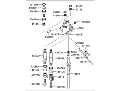 Hyundai 43800-24300 Shaft Complete-Control