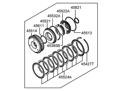 Hyundai 45510-39500 Clutch Assembly-Under Drive