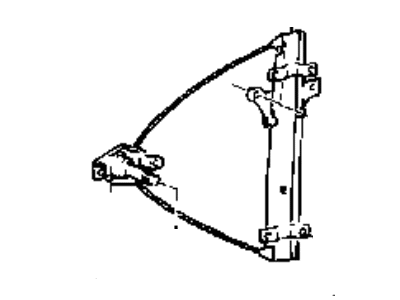 1998 Hyundai Sonata Window Regulator - 82401-34000