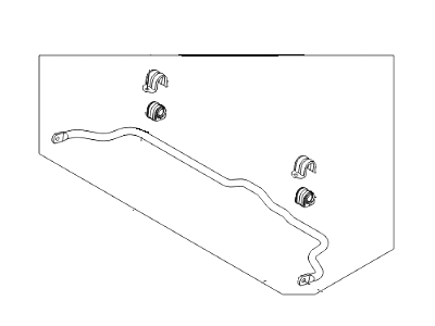 2016 Hyundai Sonata Hybrid Sway Bar Kit - 54810-C1100