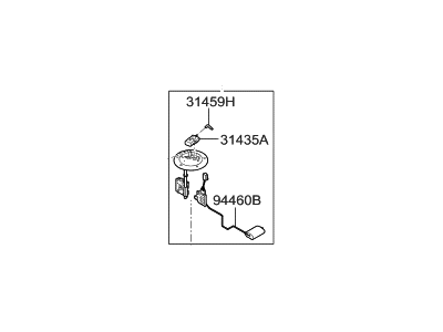 2018 Hyundai Genesis G90 Fuel Level Sensor - 31130-D2000