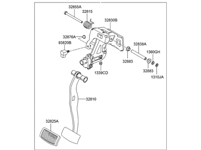 Hyundai 32800-3K750 Pedal Assembly-Adjust Brake
