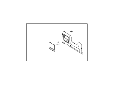 Hyundai 84750-4Z010-RYN Panel Assembly-Crash Pad Lower,LH