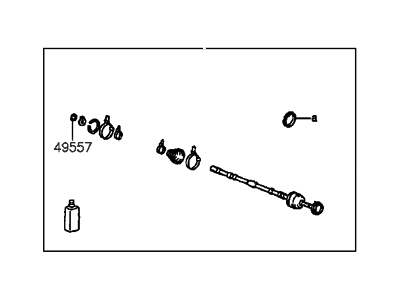 1998 Hyundai Tiburon CV Joint - 49507-29G00