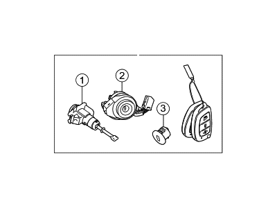 Hyundai Santa Fe Door Lock Cylinder - 81905-B8400