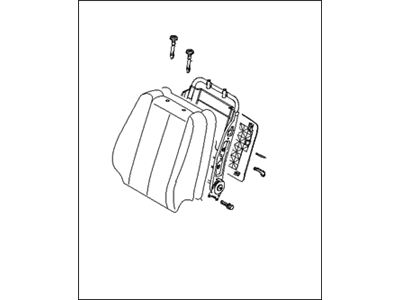 Hyundai 88300-3K215-QZO Back Assembly-Front Seat Driver