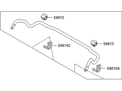 2015 Hyundai Genesis Sway Bar Kit - 54810-B1060