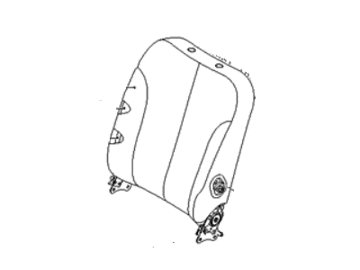 Hyundai 88460-4J310-CS6 Front Right-Hand Seat Back Covering Assembly