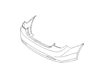 Hyundai 86610-3Q100 Rear Bumper Cover