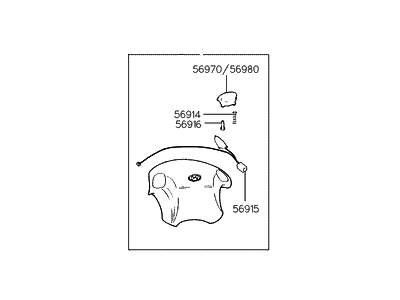 Hyundai 56900-29750 Module Assembly-Steering Wheel Air Bag