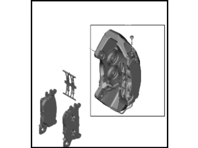 Hyundai Genesis Electrified G80 Brake Caliper - 58110-JI000-CA